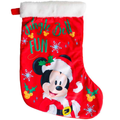 Mickey Mouse Julesok 42cm Jingle Bell Fun