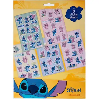 Lilo og Stitch Klistermærker 100 stk 5-ark Stitch Angel
