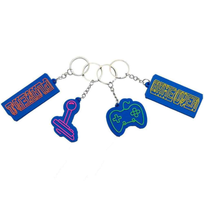 Gamer Nøglering 1. stk 7cm