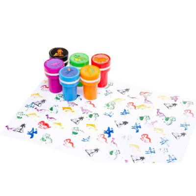 Dinosaur Stempler 6-stk med Dino-motiver