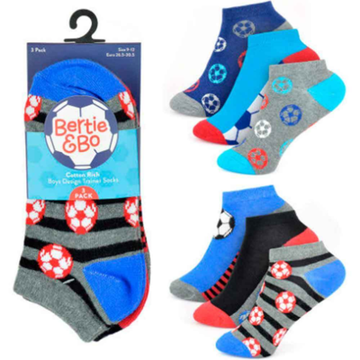 Fodbold Korte Sokker 3-pak Bolde