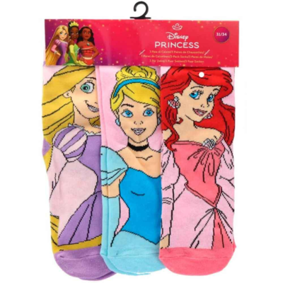Disney Princess Strømper 3-pak str. 23-34