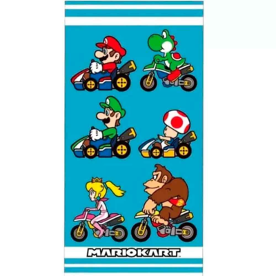 Super Mario Badehåndklæde Mariokart 70x140cm