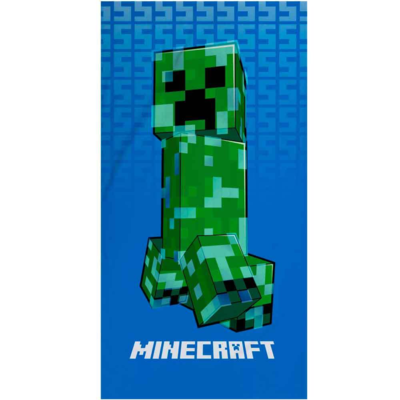 Minecraft Badehåndklæde 70x140cm Creeper