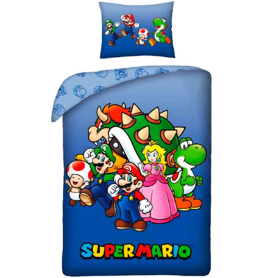 Super Mario Sengetøj 140x200cm Vendbart