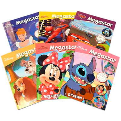 Disney Megastar Malebog 128-sider 25-klistermærker