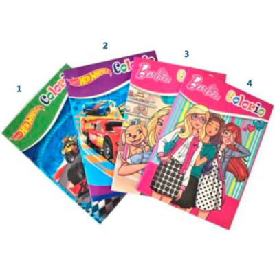 Hot Wheels eller Barbie Malebog 32-sider