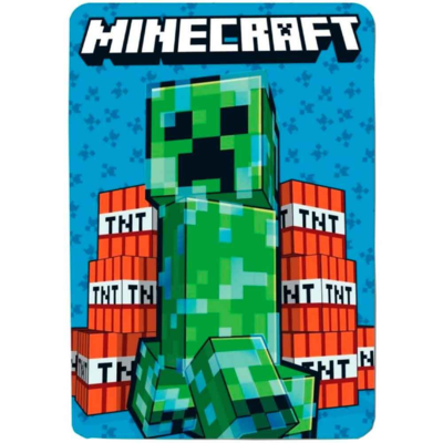 Minecraft Tæppe 100x140cm Creeper TNT