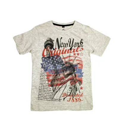 CB Boys Printed T-shirt New York Grå