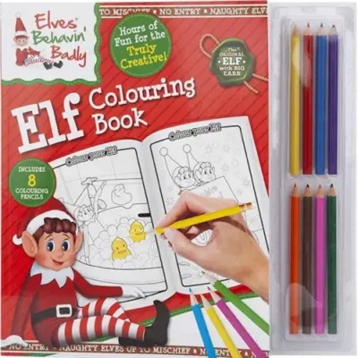 ELF Malebog med 8 Farveblyanter