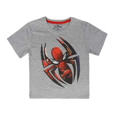 Spiderman Kortærmet T-shirt Grå til Børn