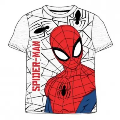 Spiderman Kortærmet T-Shirt i Lysegrå