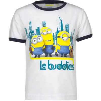 Minions Kort T-shirt Hvid - Le Buddies