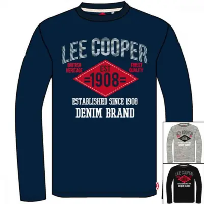 Lee Cooper LS T-shirt - Fåes i 3 farver