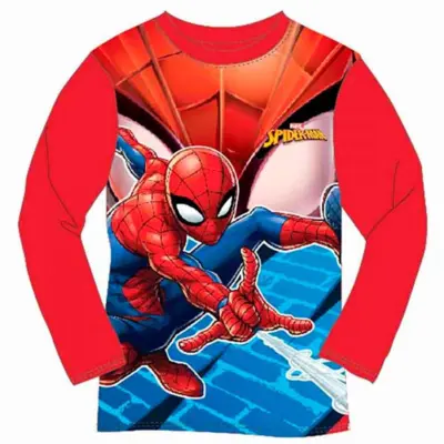 Spiderman T-shirt Langærmet Rød