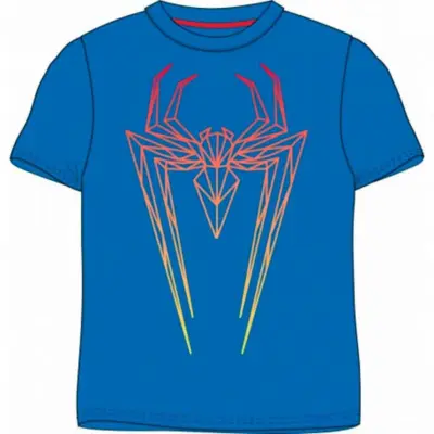 Spiderman Kort T-shirt Logo blå
