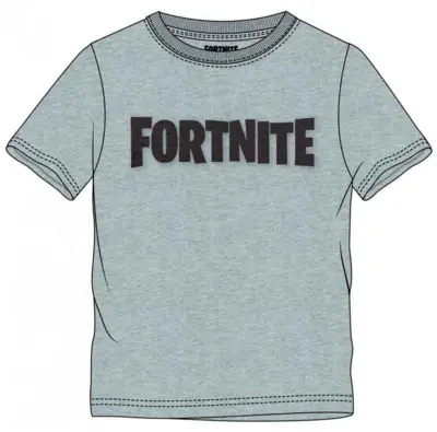 Fortnite Kort T-Shirt Grå Logo