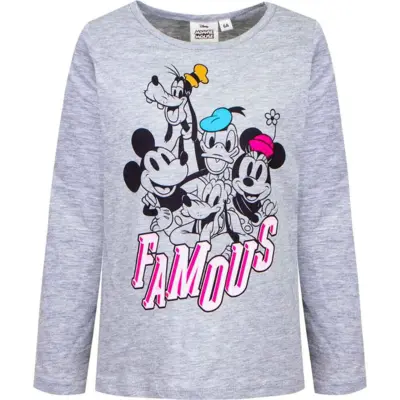 Minnie Mouse LS T-Shirt Organic Famous Grå