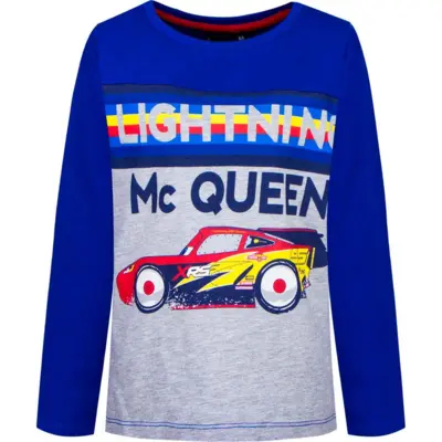 Disney Cars T-Shirt Blå Grå McQueen