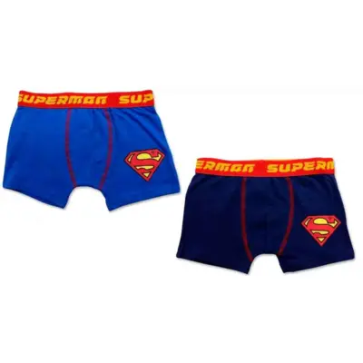 Superman Boxershorts 2-pak Blå Navy