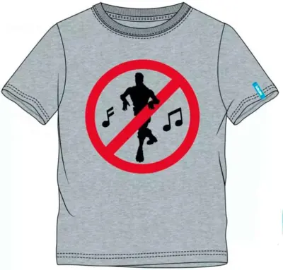 Fortnite T-Shirt Grå No Floss Dance