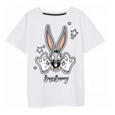 Bugs Bunny Kort T-shirt Hvid