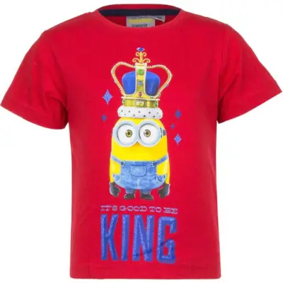 Minions Kort T-Shirt Rød King