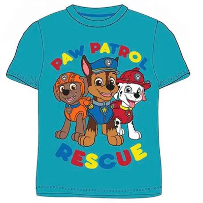 Paw Patrol Kort T-Shirt Blå Rescue