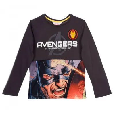 Avengers T-Shirt LS Assemble Mørkegrå