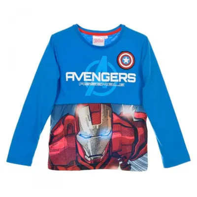 Avengers Langærmet T-Shirt Assemble Blå