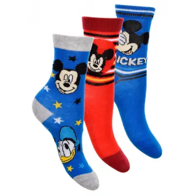 Mickey Mouse Sokker 3-Pak