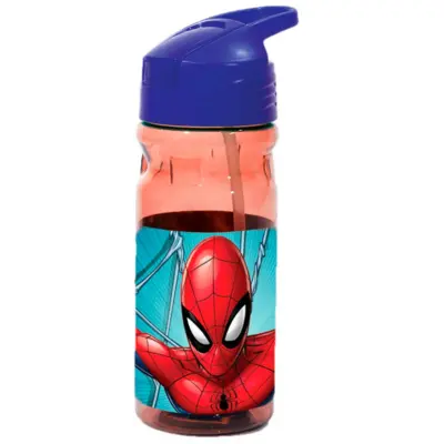 Spiderman Drikkedunk 550 ML med Sugerør
