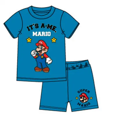 Super Mario Sommer Pyjamas Blå