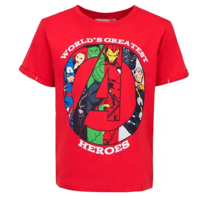 Avengers Kortærmet T-shirt Heroes Rød