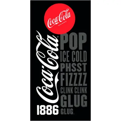 Coca Cola Badehåndklæde 70 x 140