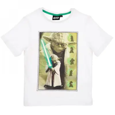Star Wars T-shirt Master Yoda Hvid
