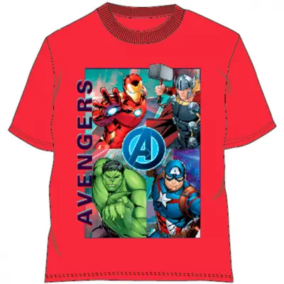 Marvel Avengers Kort T-shirt Rød