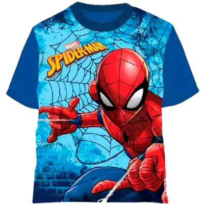 Spiderman T-shirt Kortærmet Blå