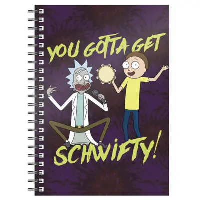 Rick and Morty Notesbog A5 Schwifty