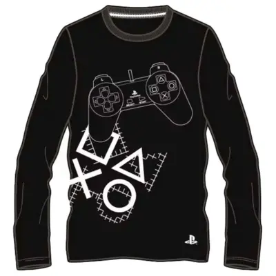 PlayStation T-shirt Langærmet Sort