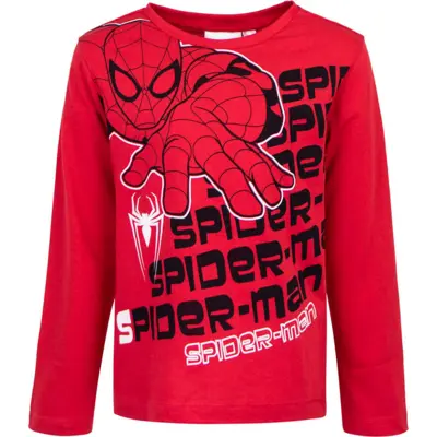 Spiderman Langærmet T-shirt Rød
