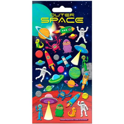Outer Space Stickers 1-ark
