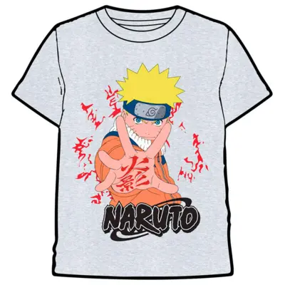 Naruto T-shirt Kortærmet Naruto Grå