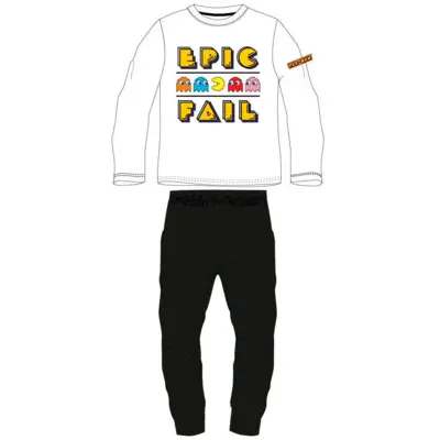 Pacman Pyjamas Epic Fail Hvid Sort