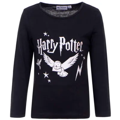 Harry Potter T-shirt Langærmet Sort