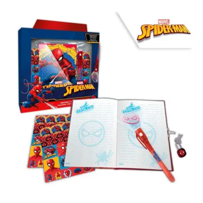 Spiderman Secret Notesbog med Magisk Pen