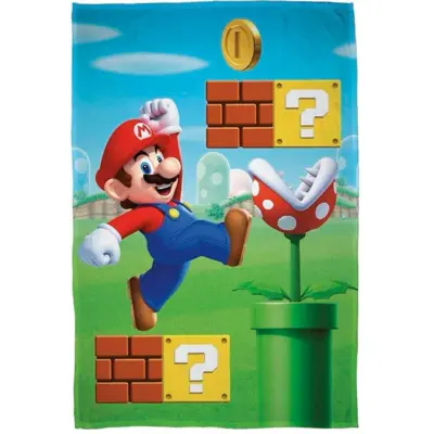 Super Mario Fleecetæppe 100 x 150