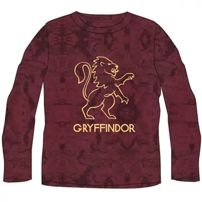 Harry Potter T-shirt Gryffindor Bordeaux