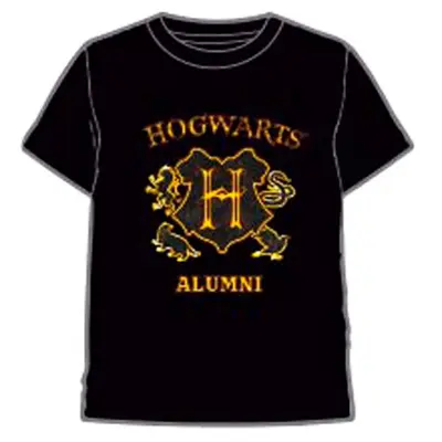 Harry Potter T-shirt Kort Hogwarts Sort