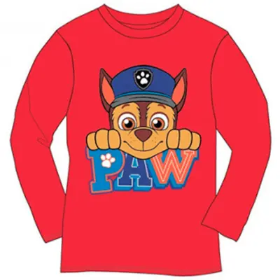 Paw Patrol T-shirt Langærmet Chase Rød